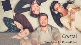  Presentation with happy birthday card brother - Amazing PPT theme having a carpet with gadget backdrop and a soft green colored foreground