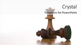  Presentation with king - PPT layouts having a chess table ready background and a white colored foreground