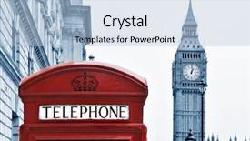  Presentation with united kingdom - Amazing slide deck having view of big ben and a classic red phone box in london united kingdom backdrop and a light blue colored foreground