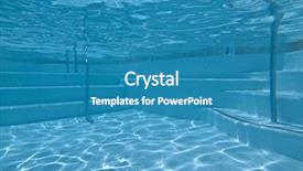  Presentation with clean - Theme having a clean suburban pool background and a teal colored foreground