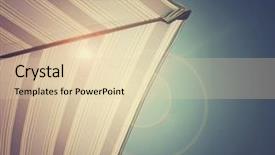  Presentation with summer sun - Presentation enhanced with a colorful beach umbrella background and a lemonade colored foreground