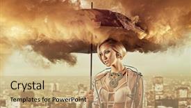  Presentation with pollution air - Amazing presentation having a conceptual air pollution backdrop and a coral colored foreground