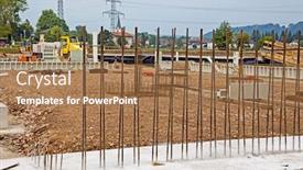  Presentation with reinforcement steel - PPT layouts enhanced with measuring meter yellow pencil background and a light gray colored foreground