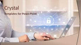  Presentation with connection - Slide set featuring a cozy homey environment background and a lemonade colored foreground