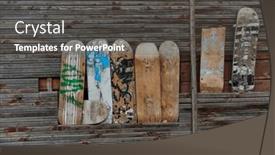  Presentation with old house - Theme with a-creative-display-of-repurposing background and a dark gray colored foreground