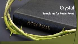  Presentation with thorn - Slide set having a crown of thorn background and a  colored foreground