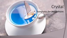  Presentation with dreams - Presentation enhanced with a cup miniature world background and a light gray colored foreground