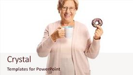  Presentation with coffee chocolate - Slide deck consisting of a cup of coffee background and a lemonade colored foreground