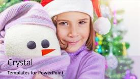  Presentation with baby tree - Slide set enhanced with a cute little baby background and a light blue colored foreground