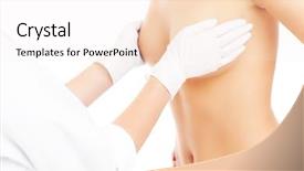  Presentation with breast - Colorful PPT theme enhanced with augmented - midsection of a doctor examining backdrop and a sky blue colored foreground