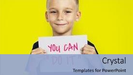  Presentation with busy doctor - Theme having a doctor's office background and a light blue colored foreground