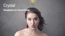  Presentation with lighting - Amazing presentation having a drawn light bulb backdrop and a  colored foreground