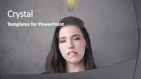  Presentation with lighting - Colorful theme enhanced with a drawn light bulb backdrop and a  colored foreground