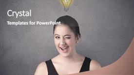  Presentation with lighting - Audience pleasing PPT theme consisting of a drawn light bulb backdrop and a  colored foreground