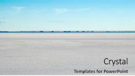  Presentation with salt lake temple - Slides having a dried salt lake background and a  colored foreground