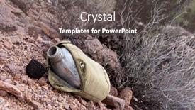  Presentation with wilderness - Cool new slide deck with a-dry-remote-wilderness-area backdrop and a gray colored foreground