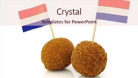  Presentation with snack - Presentation theme enhanced with a dutch flag toothpick background and a lemonade colored foreground