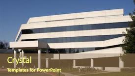  Presentation with parking lot - Presentation enhanced with a empty parking lot background and a tawny brown colored foreground