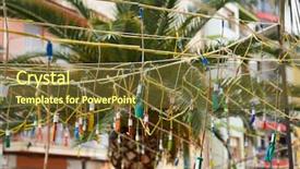  Presentation with popular - Theme with a fallas popular fest background and a tawny brown colored foreground