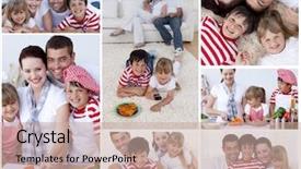  Presentation with family follow up - Cool new theme with a family enjoying moments backdrop and a soft green colored foreground