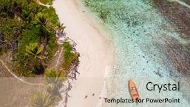  Presentation with city of chicago aerial view - Presentation enhanced with aerial drone view of petit background and a lemonade colored foreground