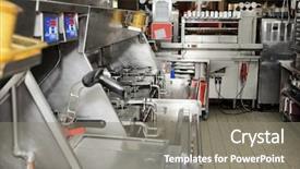  Presentation with fast food - Slides having a fast food restaurant background and a gray colored foreground