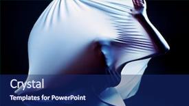  Presentation with struggle - Beautiful presentation theme featuring a female silhouette breaking backdrop and a navy blue colored foreground