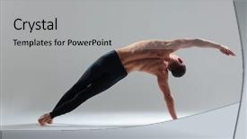  Presentation with fitness - Amazing presentation theme having wram up - full length portrait backdrop and a light gray colored foreground