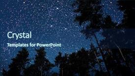  Presentation with night sky - Slide set enhanced with a flying goth santa background and a ocean colored foreground