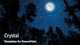  Presentation with night sky - Colorful presentation design enhanced with a flying goth santa backdrop and a black colored foreground