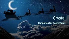  Presentation with nasa - Slide set enhanced with a flying goth santa background and a navy blue colored foreground