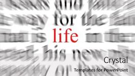  Presentation with journey - Slide set with a focus on life background and a  colored foreground