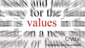  Presentation with ethics values - Colorful slides enhanced with a focus on values backdrop and a light gray colored foreground