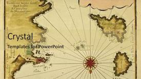  Presentation with old west - Presentation having a french old map background and a yellow colored foreground