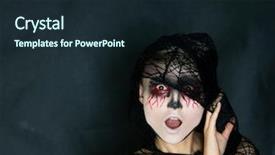  Presentation with day dead - Amazing slide deck having a girl with bleeding backdrop and a wine colored foreground