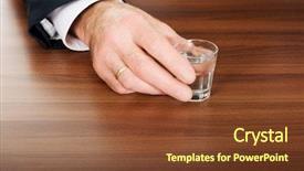  Presentation with alcohol addiction - PPT theme enhanced with a glass of alcohol background and a  colored foreground