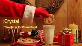  Presentation with chocolate milk - Slides consisting of a glass of milk background and a tawny brown colored foreground