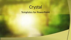  Presentation with enchanted - Cool new theme with a green lush forest backdrop and a yellow colored foreground