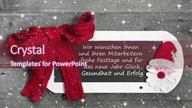  Presentation with country christmas - Slide deck consisting of romantic - coffee in an outdoor cafe background and a dark gray colored foreground