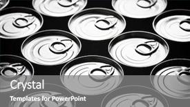  Presentation with aluminium - Presentation theme having a group of aluminium background and a gray colored foreground