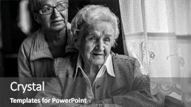  Presentation with black woman - Colorful PPT theme enhanced with a grown daughter black backdrop and a dark gray colored foreground