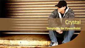  Presentation with double down - Presentation with a grunge style background background and a  colored foreground