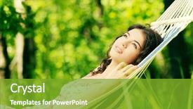  Presentation with paradise - Presentation enhanced with a hammock in garden background and a tawny brown colored foreground