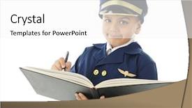  Presentation with airline - Slides enhanced with a handsome elementary airline background and a white colored foreground