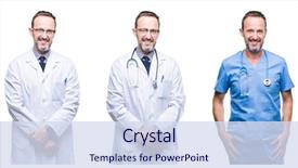  Presentation with 3 d man person - Beautiful presentation theme featuring a happy and cool backdrop and a sky blue colored foreground