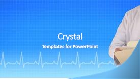  Presentation with health care violence - Audience pleasing theme consisting of a health care background backdrop and a  colored foreground