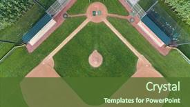  Presentation with baseball diamond - Audience pleasing presentation design consisting of a high school baseball backdrop and a tawny brown colored foreground
