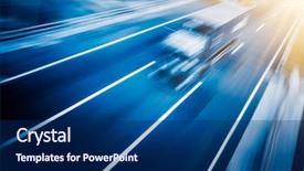  Presentation with motion - Slide set enhanced with a highway motorway speedway background and a navy blue colored foreground