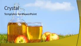  Presentation with green glass - Cool new slide set with a hot summers day backdrop and a light blue colored foreground