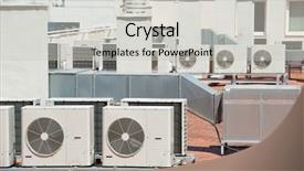  Presentation with air conditioning - Cool new PPT layouts with a large air conditioning backdrop and a light gray colored foreground